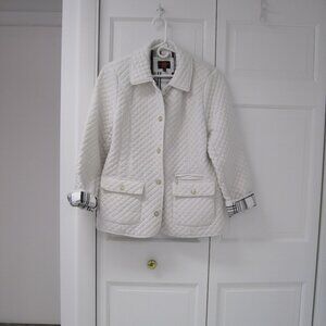 NWOT Womens White Outerwear Jacket  Size-L